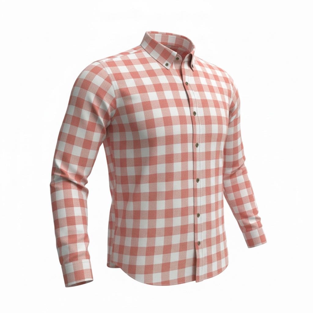 Camisa de Algodón para Hombre - Manga Larga