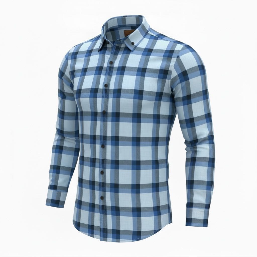 Camisa de Algodón para Hombre - Manga Larga
