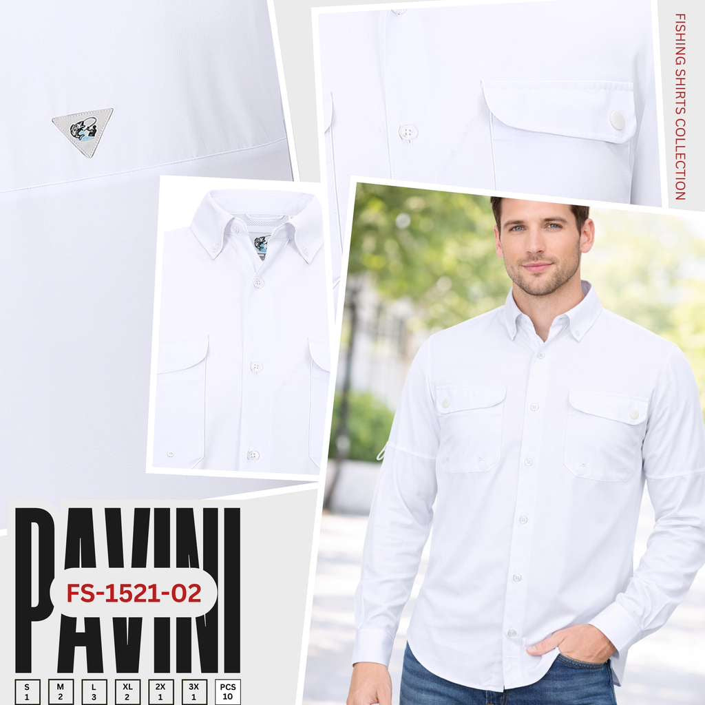 Camisa Pavini Fishing Shirt Original – Protección Solar y Secado Rápido
