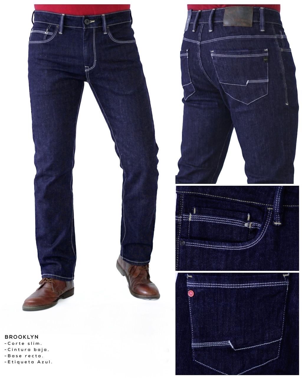 Jeans Brooklyn Premium Hombre 14 Oz Stretch – Raw Indigo Wash