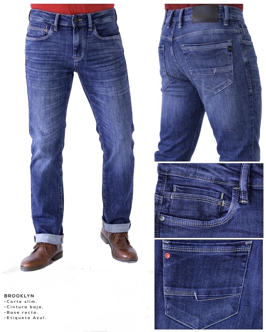 Jeans Brooklyn Premium Hombre 14 Oz Stretch – Light Vintage Wash