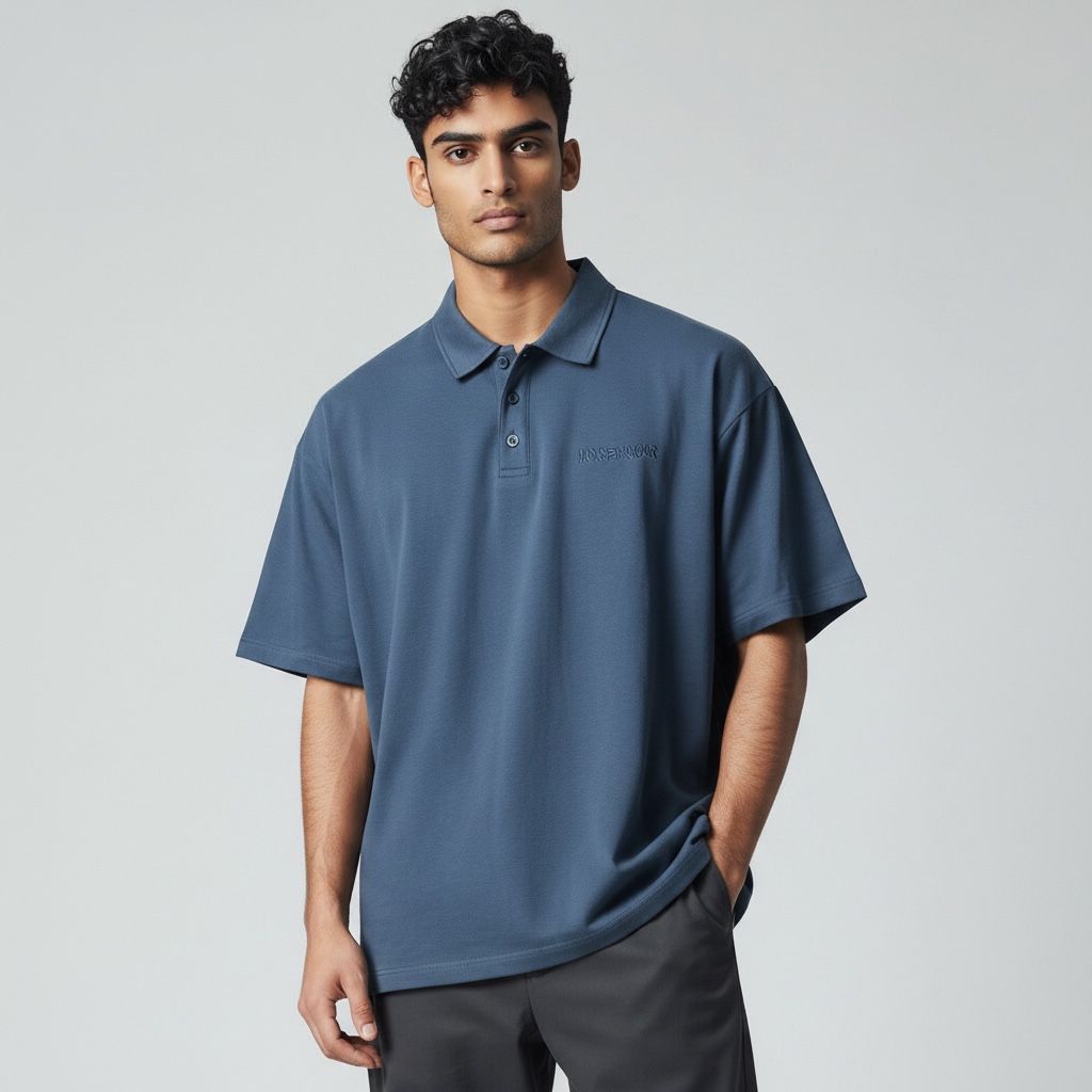 Polo Oversize Premium Hombre – Bordado y Embossing