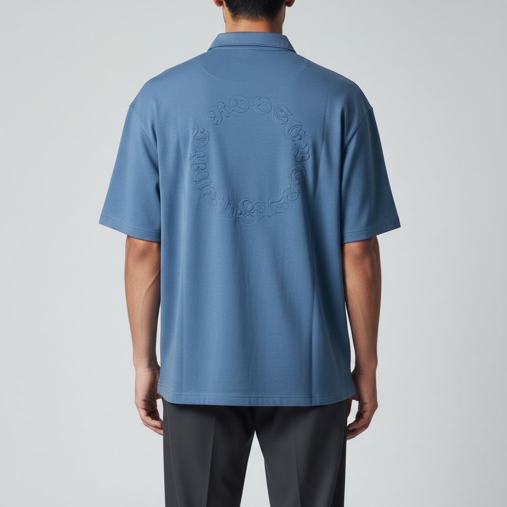 Polo Oversize Premium Hombre – Bordado y Embossing