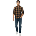 Camisa de Cuadros Red Blue 100% Algodón Slim Fit