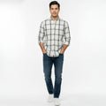 Camisa de Cuadros Red Blue 100% Algodón Slim Fit