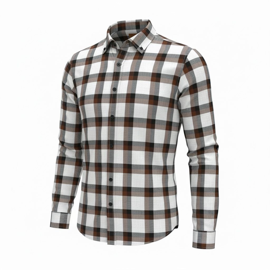 Camisa de Algodón para Hombre – Manga Larga