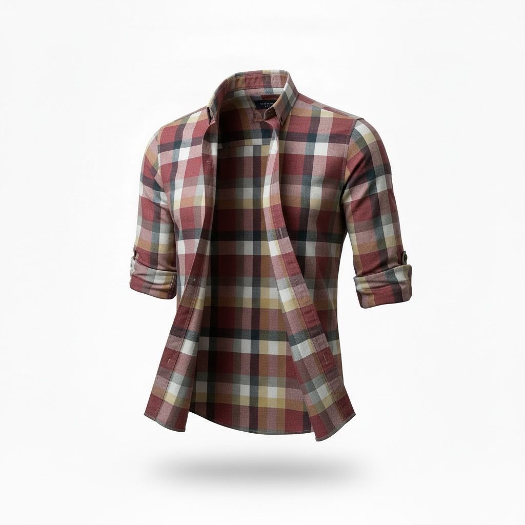 Camisa de Algodón para Hombre – Manga Larga