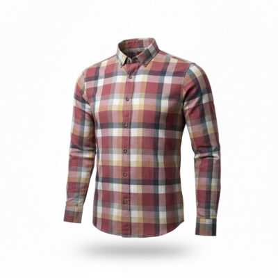 Camisa de Algodón para Hombre - Manga Larga