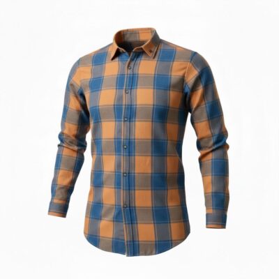 Camisa de Algodón para Hombre - Manga Larga